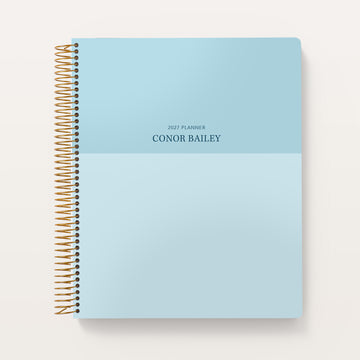 8.5x11 Teacher Planner - Blue Color Block