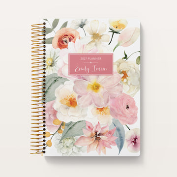Self Care Planner - Flirty Florals Blush