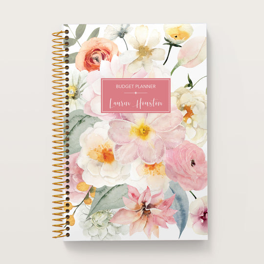 6x9 Budget Planner - Flirty Florals Blush