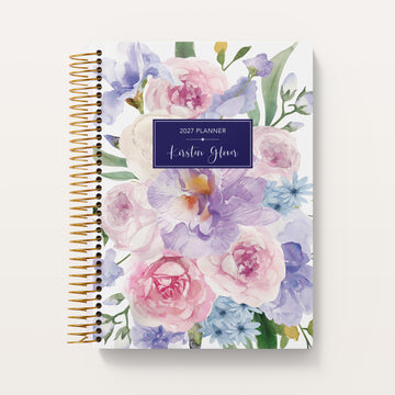 Self Care Planner - Flirty Florals Mauve