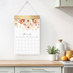 
                  
                    November page of the Flirty Florals wall calendar
                  
                