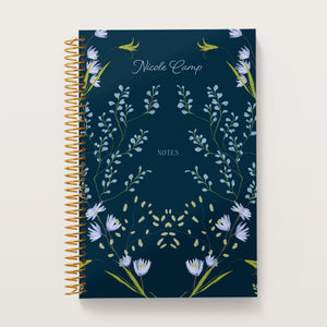 
                  
                    Flower Frame Blue cover on a 6×9 Posy notebook
                  
                