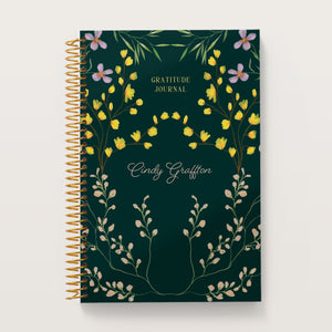 
                  
                    Flower Frame Green cover on a 6×9 Posy gratitude journal
                  
                