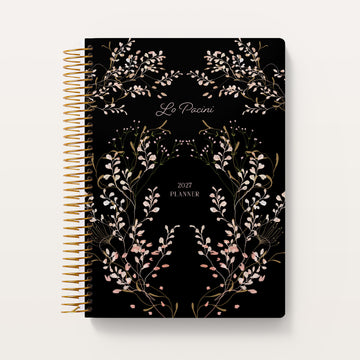 6x9 Self Care Planner - Flower Frame Pink