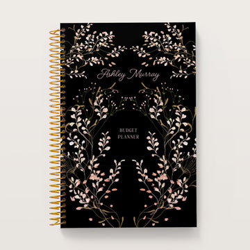 6x9 Budget Planner - Flower Frame Pink