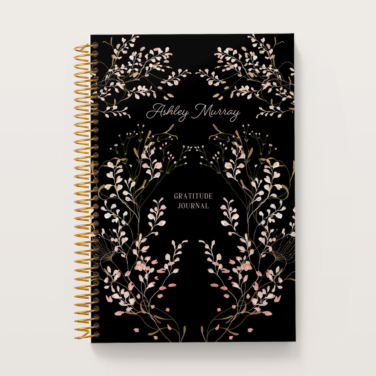 Flower Frame Pink cover on a 6×9 Posy gratitude journal