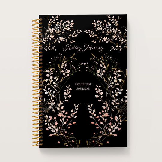 6x9 Gratitude Journal - Flower Frame Pink