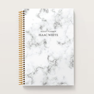 
                  
                    Gray Marble cover on a 6×9 Posy budget planner
                  
                
