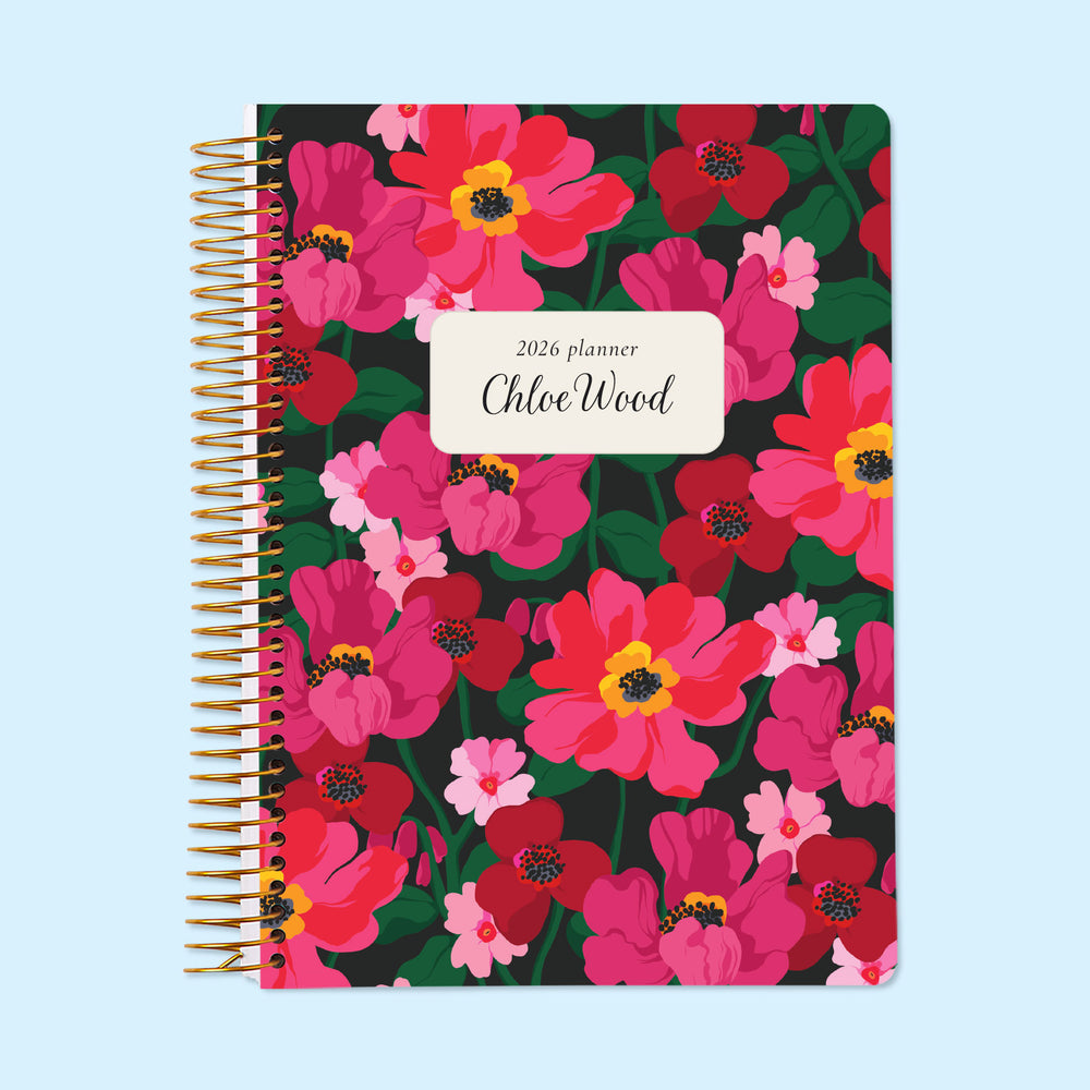 
                  
                    6x9 Monthly Planner - Midnight Spring Bloom
                  
                