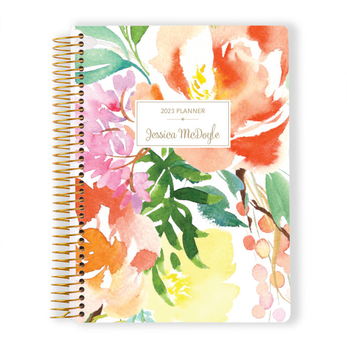 
                  
                    6x9 Monthly Planner - Citrus Watercolor Floral
                  
                