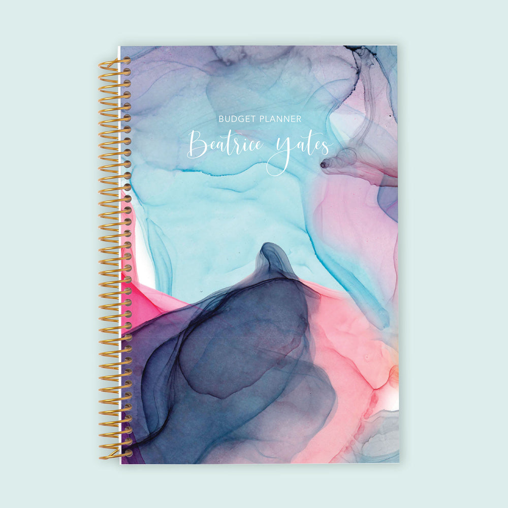 6x9 Budget Planner - Multicolor Flowing Ink