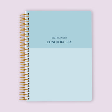 Self Care Planner - Blue Color Block
