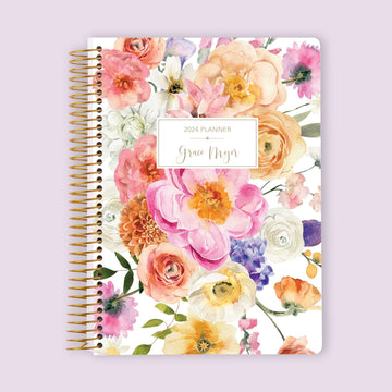 Self Care Planner - Flirty Florals Colorful