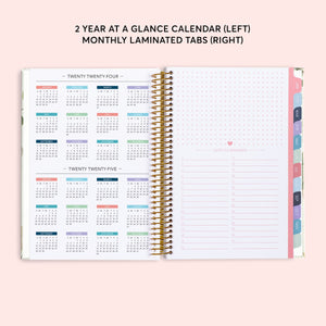 
                  
                    6x9 Hardcover Monthly Planner - Flirty Florals Blush
                  
                