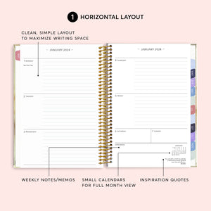 
                  
                    6x9 Hardcover Weekly Planner - Neutral Watercolor Gradient
                  
                