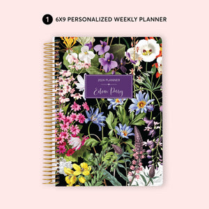 
                  
                    6x9 Weekly Planner, Notepad and Rollerball Pen Set - Colorful Florals
                  
                
