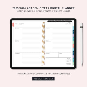 
                  
                    2025/2026 Academic Year - Digital Weekly Planner
                  
                