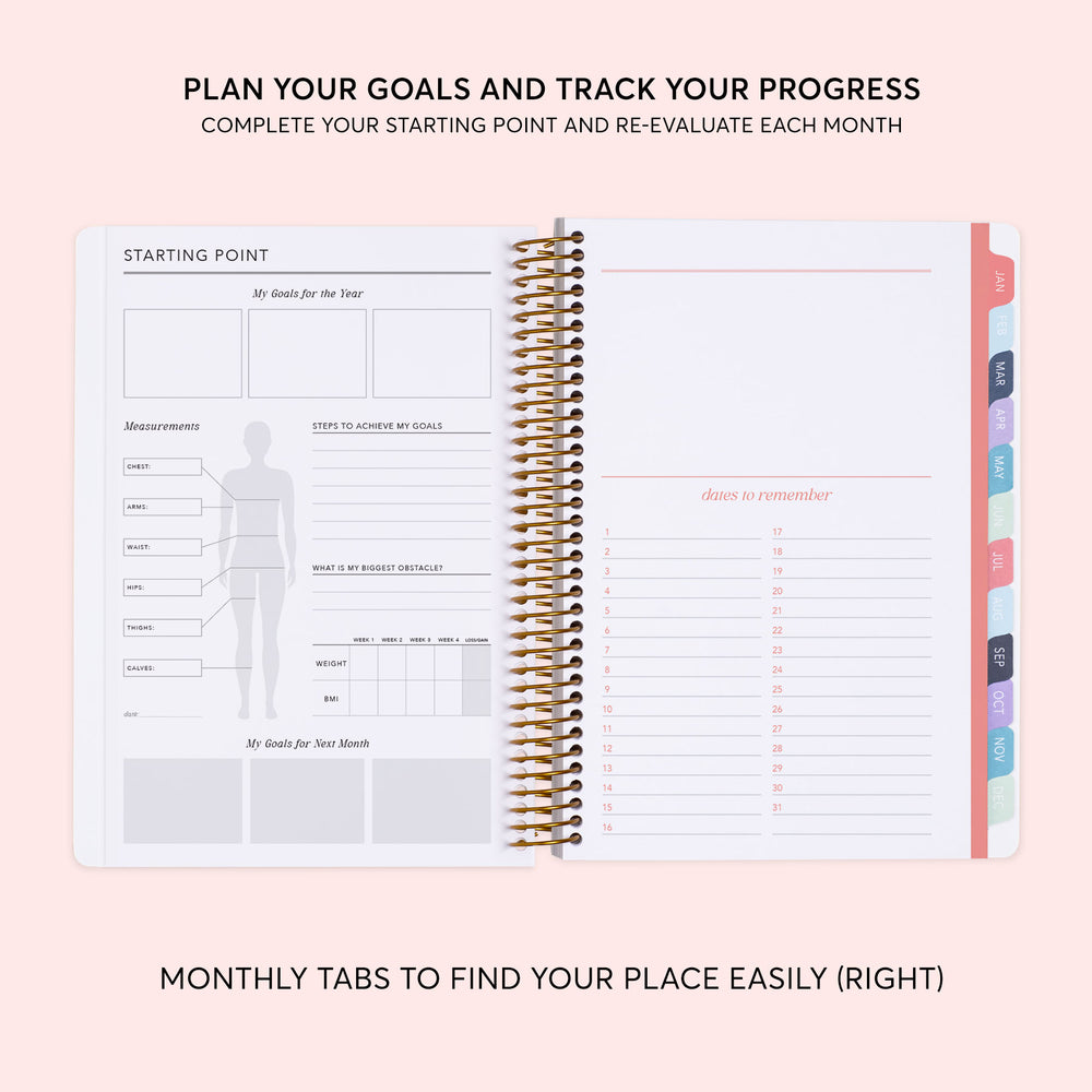 
                  
                    Self Care Enthusiast Bundle - Fitness Planner, Gratitude Journal & Pagemarker
                  
                