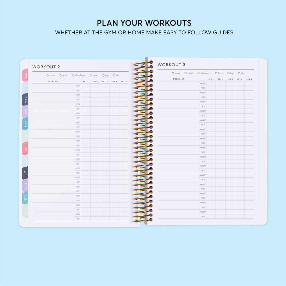 
                  
                    6x9 Fitness Planner - Aqua Gold Abstract Ink
                  
                