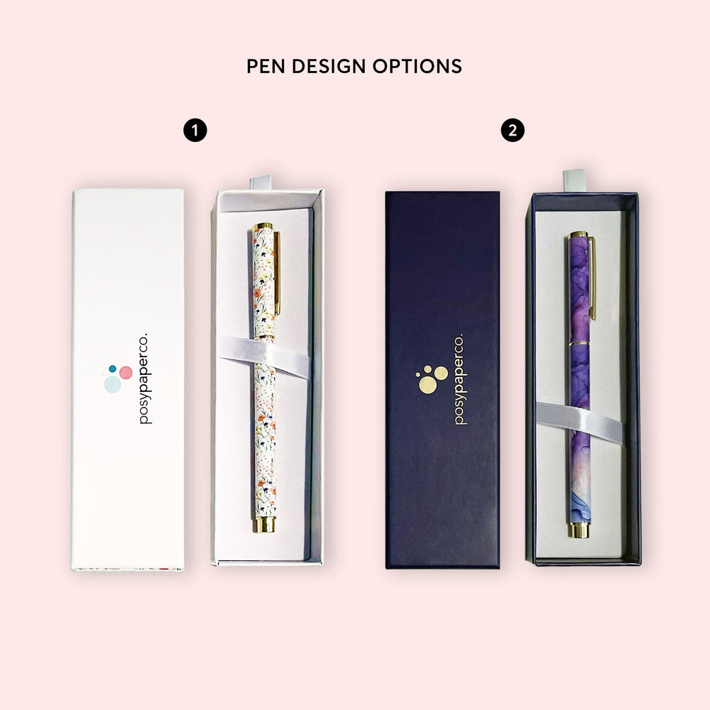 
                  
                    Personalized Gratitude Journal and Rollerball Pen Set - Select Your Style
                  
                