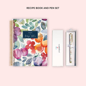
                  
                    Personalized Recipe Book and Rollerball Pen Set - Select Your Style
                  
                