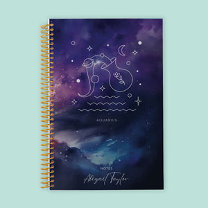 
                  
                    6x9 Notebook/Journal - Aquarius Zodiac Sign
                  
                