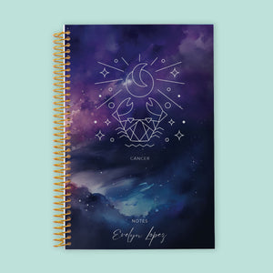 
                  
                    6x9 Notebook/Journal - Cancer Zodiac Sign
                  
                