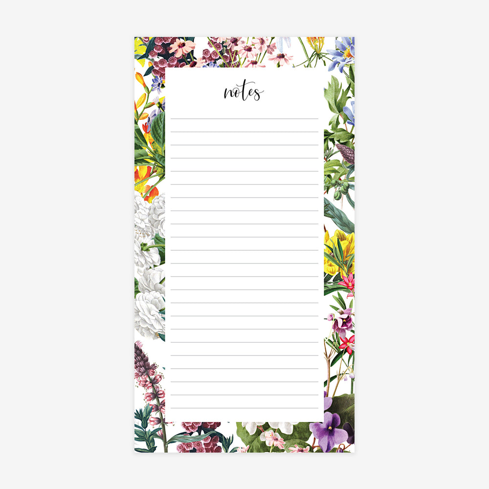 Lined Notepad - Colourful Floral
