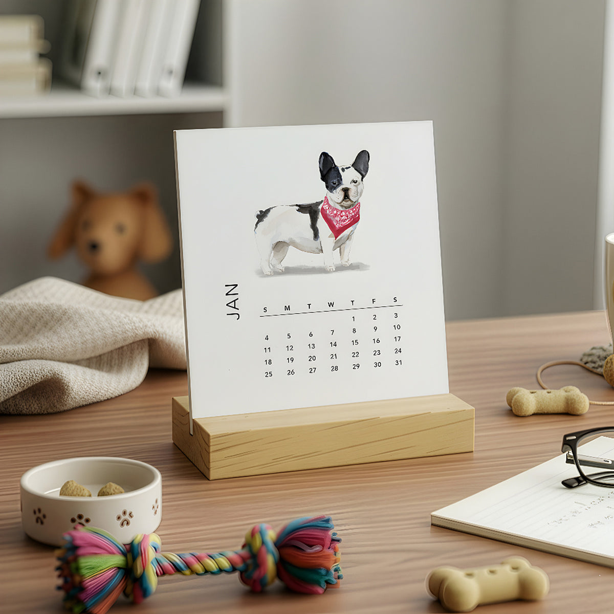 Dog Breeds desk calendar product view