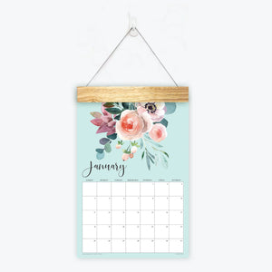 
                  
                    Floral wall calendar page
                  
                