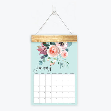 Wall Calendar - Floral