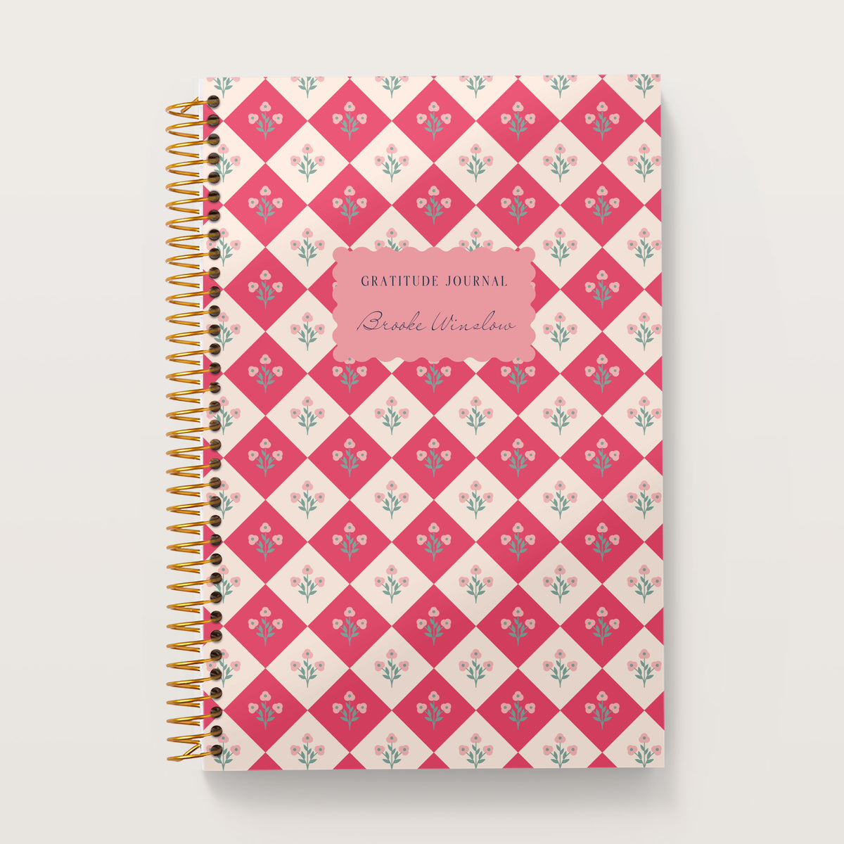 Rosemarket cover on a 6×9 Posy gratitude journal