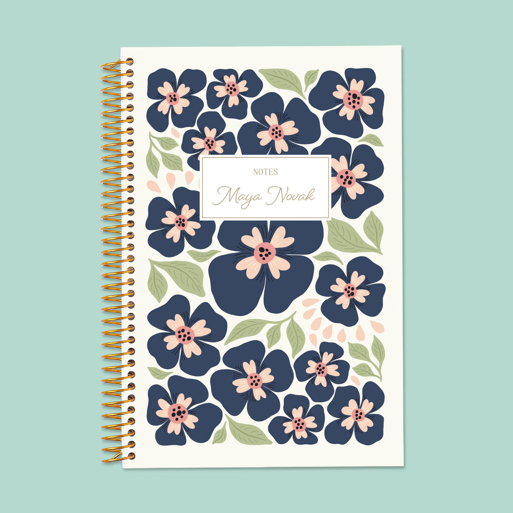 6x9 Notebook/Journal - Secret Garden Bloom Parade