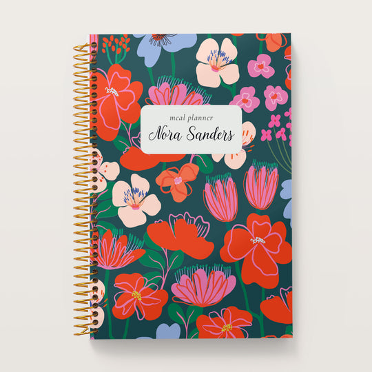 6x9 Meal Planner - Spring Garden Walk