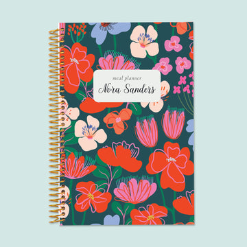 6x9 Meal Planner - Spring Garden Walk