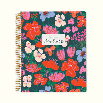 8.5x11 Monthly Planner - Spring Garden Walk