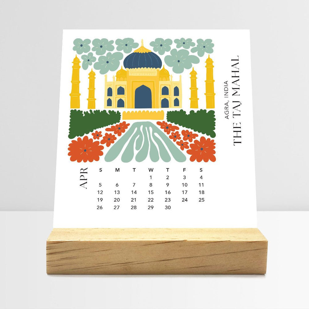 
                  
                    Desk Calendar (Choose Your Start Month) - Modern Travel
                  
                