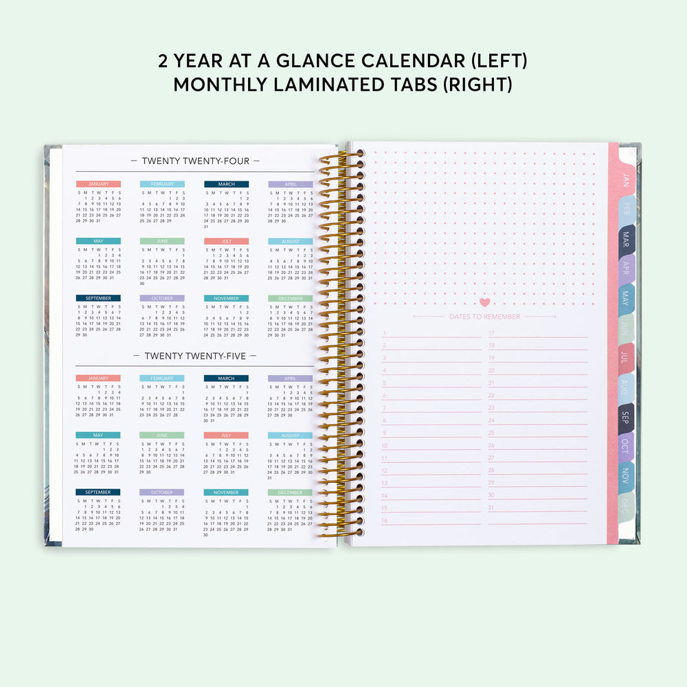 
                  
                    6x9 Hardcover Student Planner - Aqua Gold Abstract Ink
                  
                