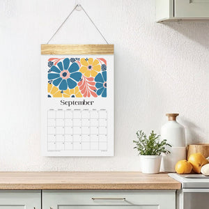 
                  
                    September page of the Artful Florals wall calendar
                  
                