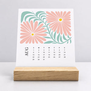 
                  
                    Desk Calendar (Choose Your Start Month) - Artful Flowers
                  
                