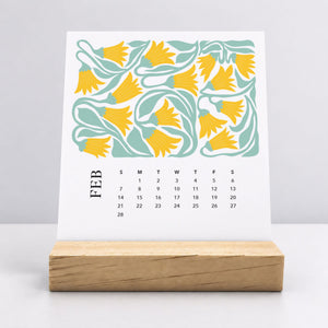 
                  
                    Desk Calendar (Choose Your Start Month) - Artful Flowers
                  
                