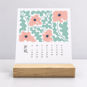 
                  
                    Desk Calendar (Choose Your Start Month) - Artful Flowers
                  
                