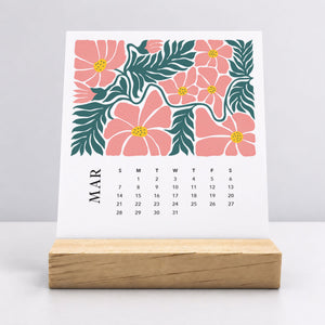 
                  
                    Desk Calendar (Choose Your Start Month) - Artful Flowers
                  
                
