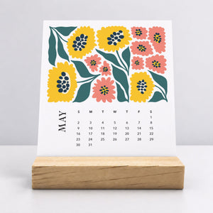 
                  
                    Desk Calendar (Choose Your Start Month) - Artful Flowers
                  
                