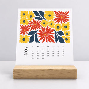 
                  
                    Desk Calendar (Choose Your Start Month) - Artful Flowers
                  
                