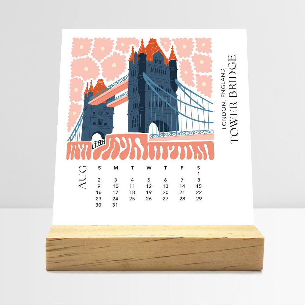 
                  
                    Desk Calendar (Choose Your Start Month) - Modern Travel
                  
                
