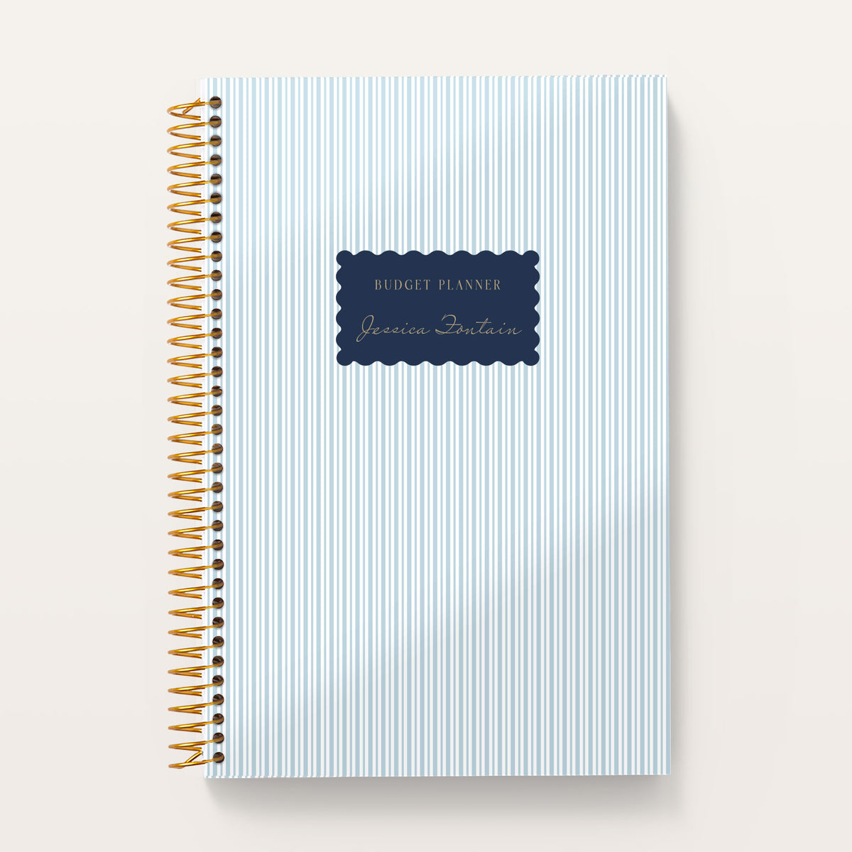 Harbor Linen cover on a 6×9 Posy budget planner