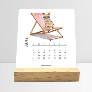 
                  
                    Dog Breeds desk calendar with illustrated dogs
                  
                
