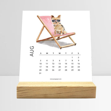 Desk Calendar (Choose Your Start Month) - Dog Breeds