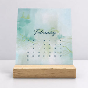 
                  
                    Desk Calendar (Choose Your Start Month) - Dreamy Watercolors
                  
                